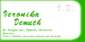 veronika demuth business card